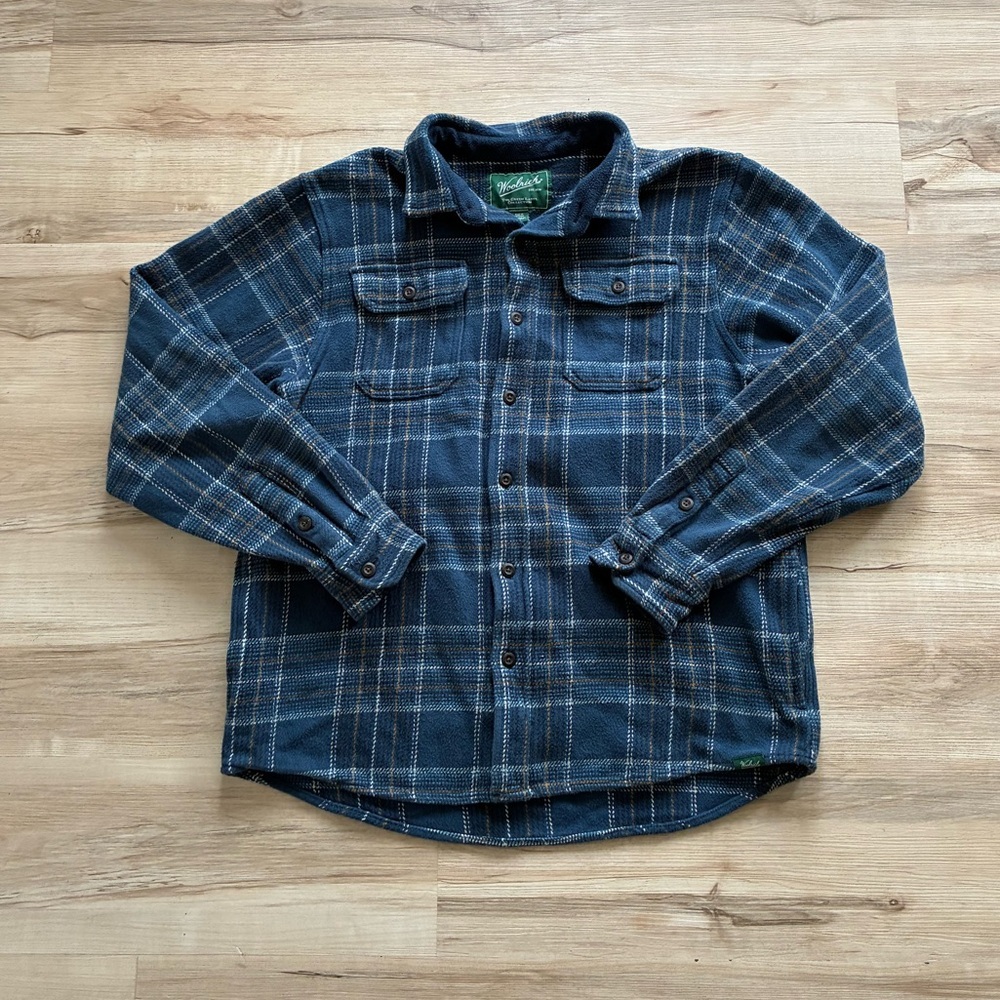 Woolrich The Green Label Collection Blue Plaid Button Up Shirt